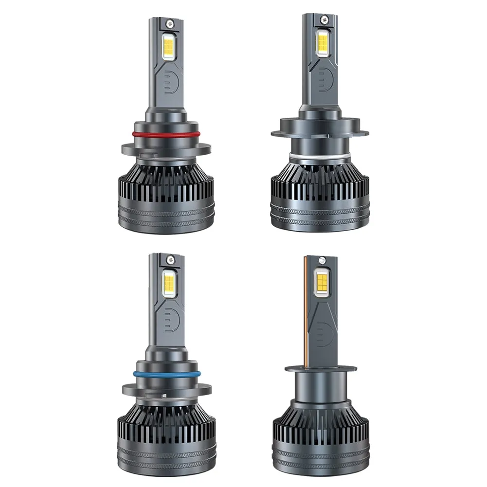 1 Pair Car LED Headlight Bulbs H1 9005 H7 H4 High-Power