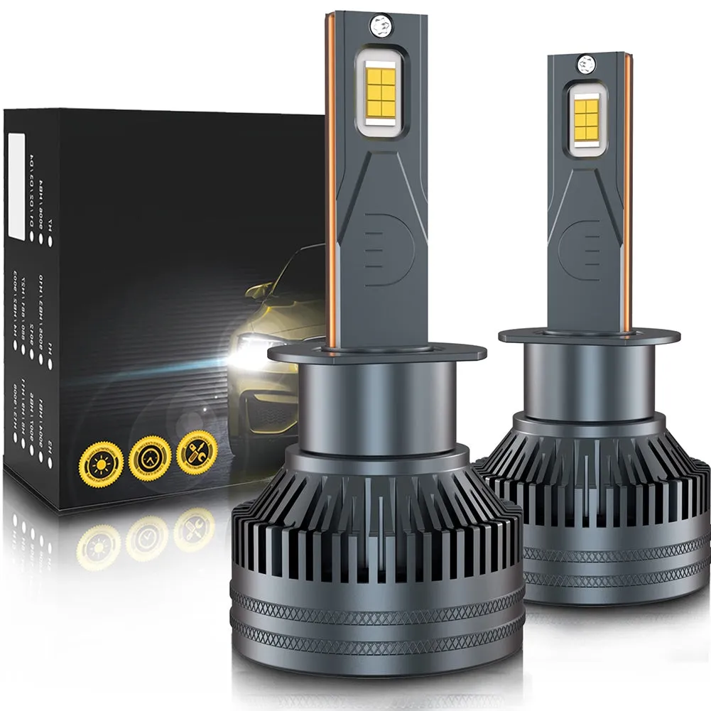 1 Pair Car LED Headlight Bulbs H1 9005 H7 H4 High-Power