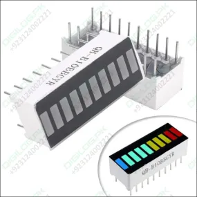 10 Segment Led Light Display Module Bar Graph Ultra Bright Red Yellow Green Blue Colors Multi-color