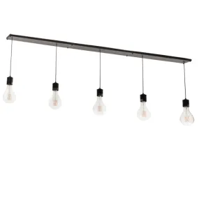 102"L Alva 5 Lt Industrial Island Pendant