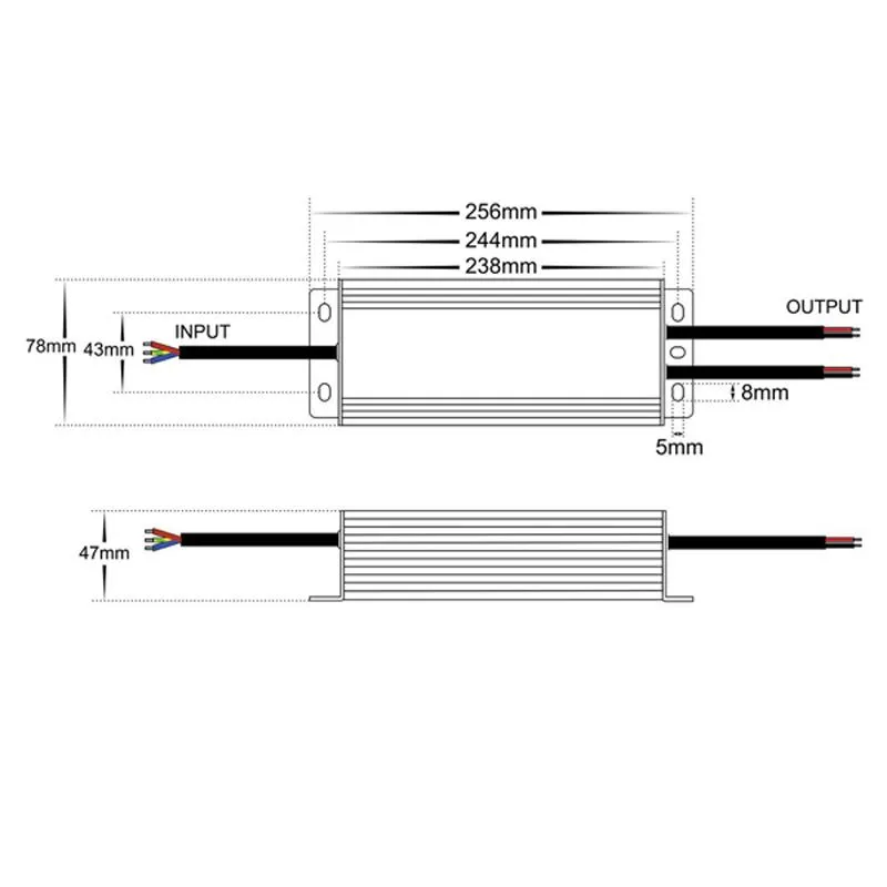 150w Triac Dimmable LED Driver (12v or 24v) Havit Lighting - HV9660-12V150W, HV9660-24V150W
