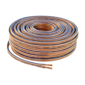 16 Gauge 2 Conductor 16/2 Clear  50ft Speaker Wire for Car/Home Audio