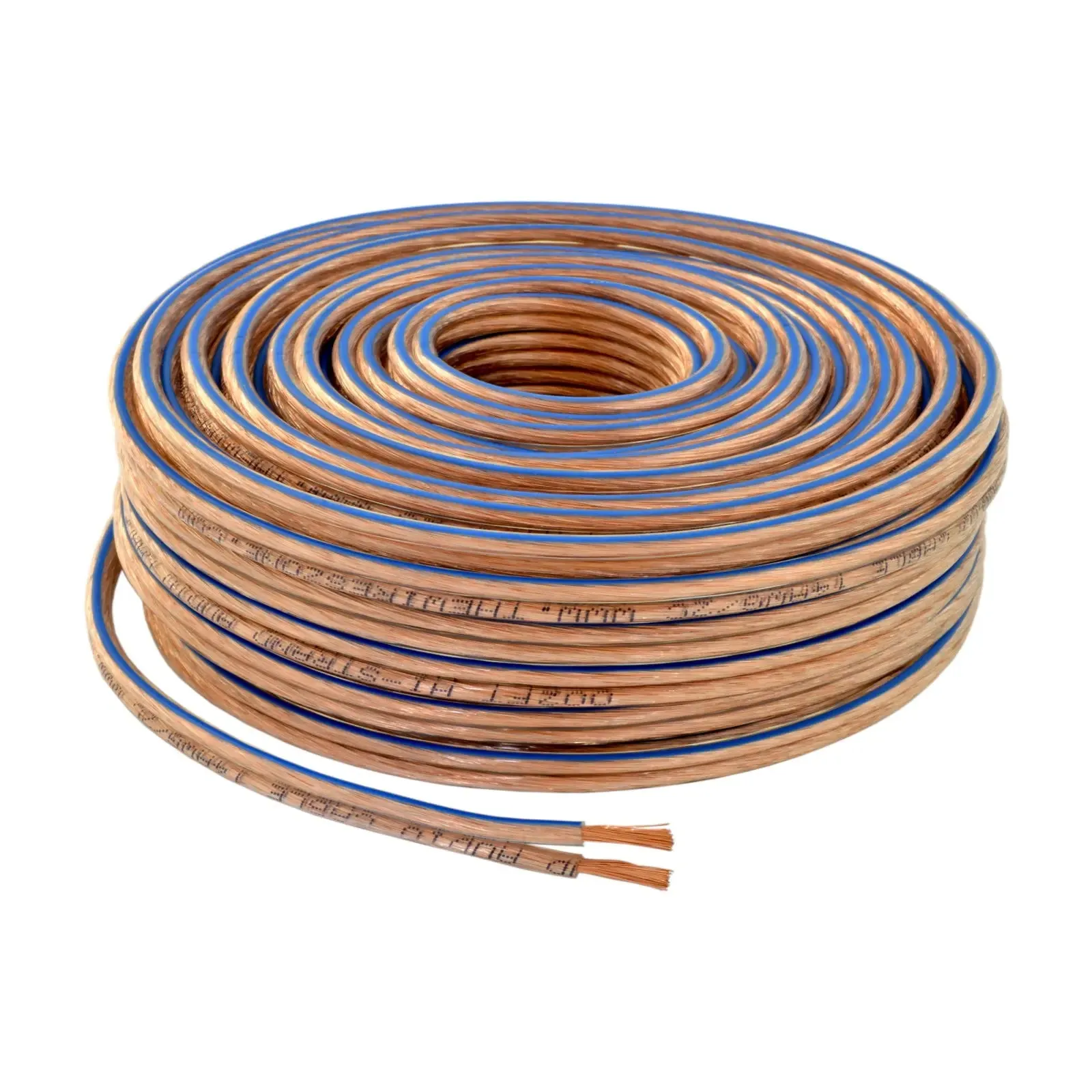 16 Gauge 2 Conductor 16/2 Clear  50ft Speaker Wire for Car/Home Audio