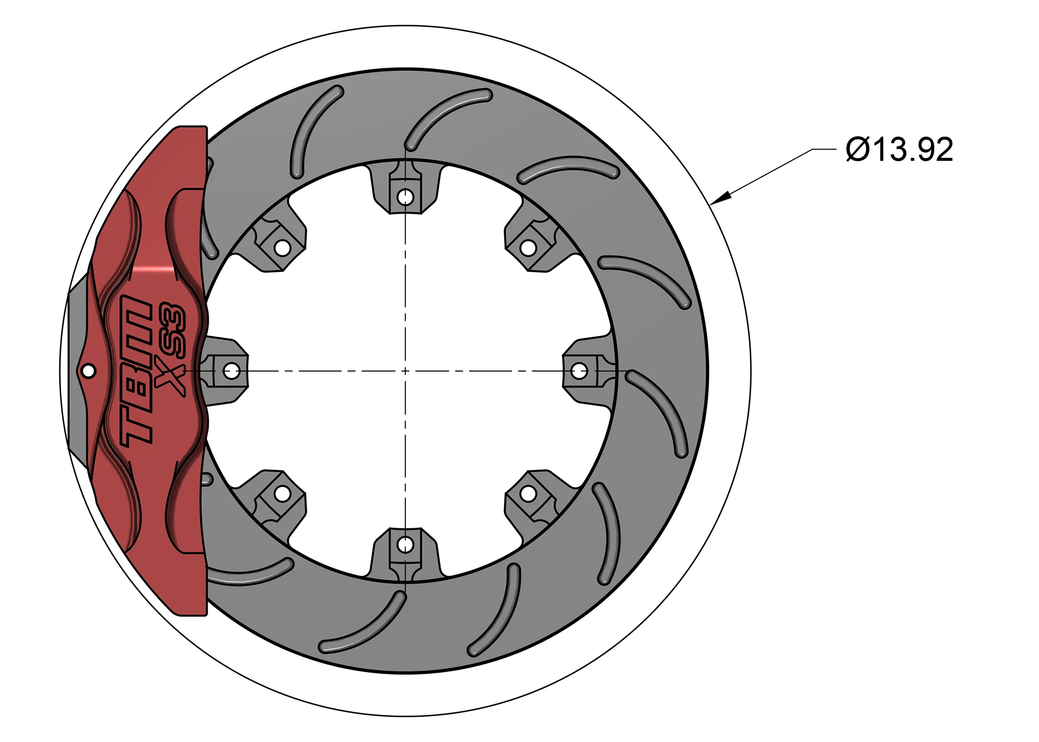 1970-72 Monte Carlo XS3 Front Extreme Street Brake Kit