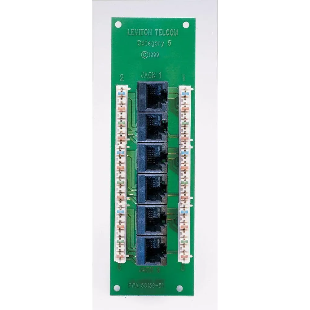 1x6 Cat5E Voice and Data Expansion Board