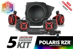 2014-2023 Polaris RZR Lighted 5-Speaker Plug-&-Play Kit for Ride Command