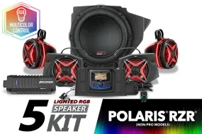 2014-2023 Polaris RZR Lighted 5-Speaker Plug-&-Play Kit with JVC