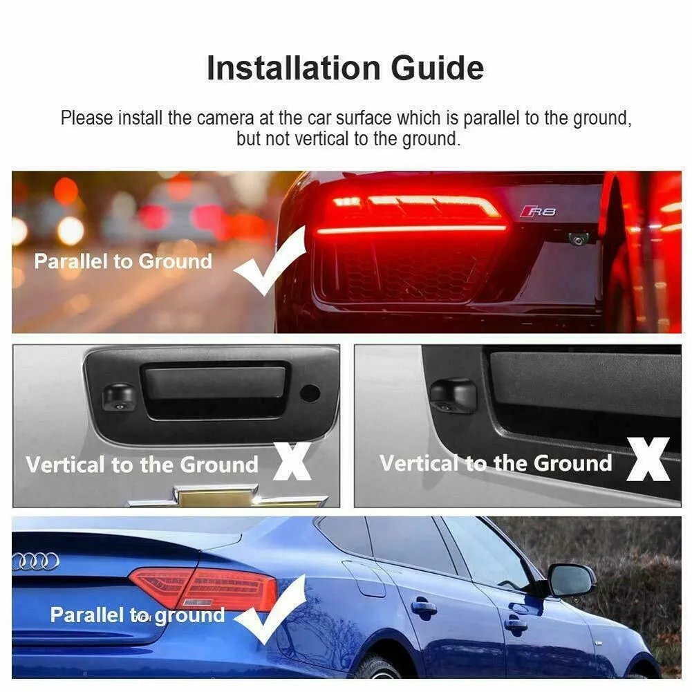 2.4G Wireless Car Camera Front Rear View Reversing Camcorder