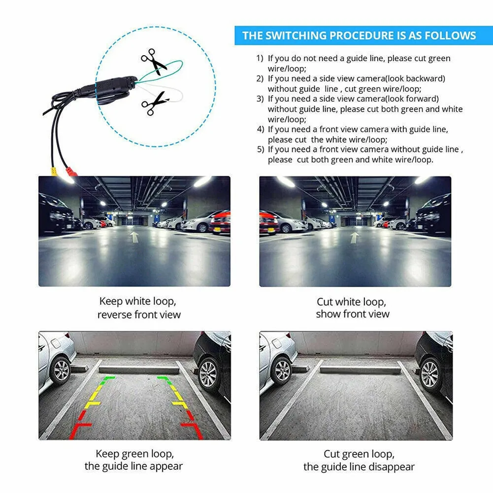 2.4G Wireless Car Camera Front Rear View Reversing Camcorder