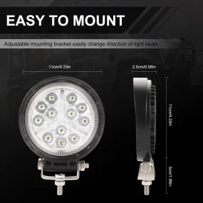 2pcs Car 12V LED Work Spot Lights Spotlight Lamp 4x4 Van ATV