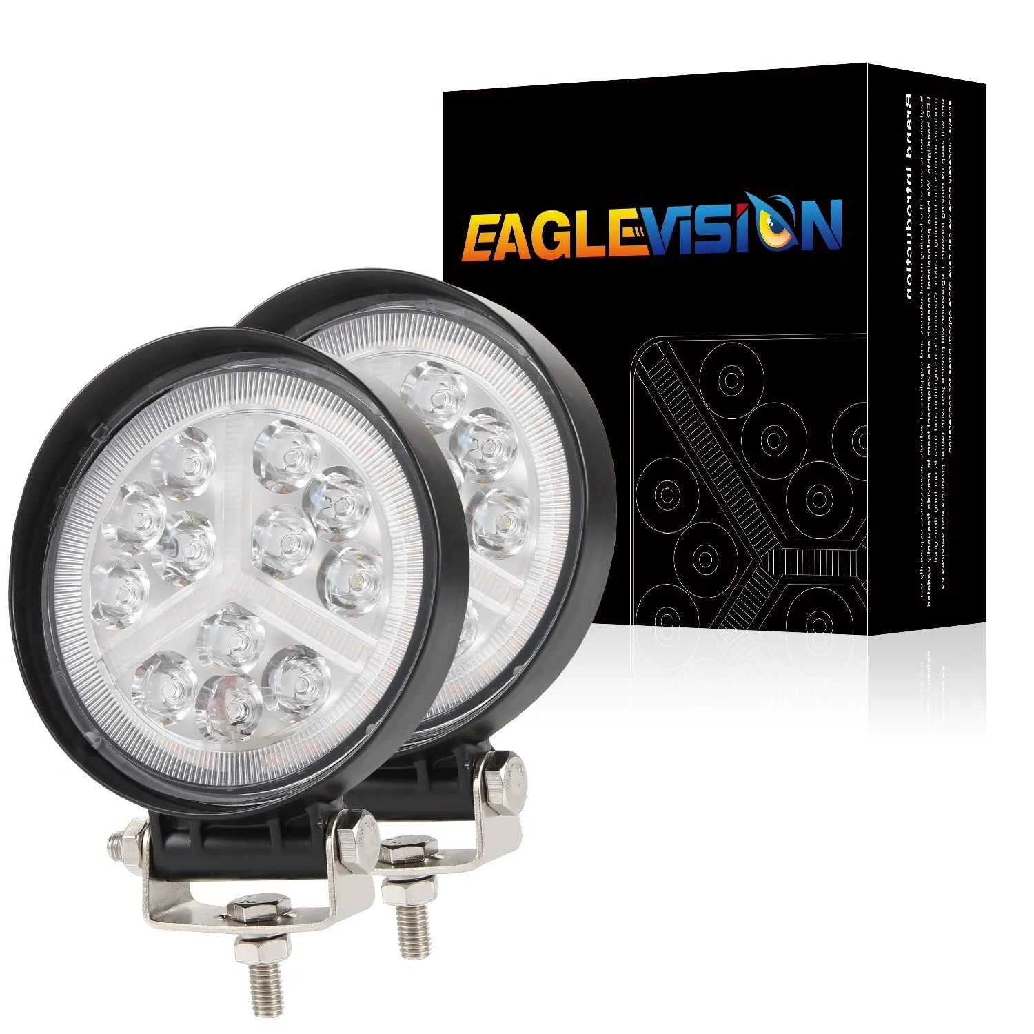 2pcs Car 12V LED Work Spot Lights Spotlight Lamp 4x4 Van ATV