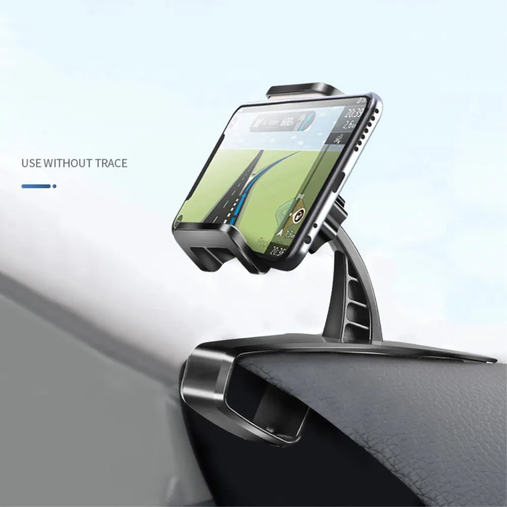 3 in 1 Car GPS Smartphone Holder: Dashboard / Visor Clamp   AC Grid Clip for Cubot S308 - Black