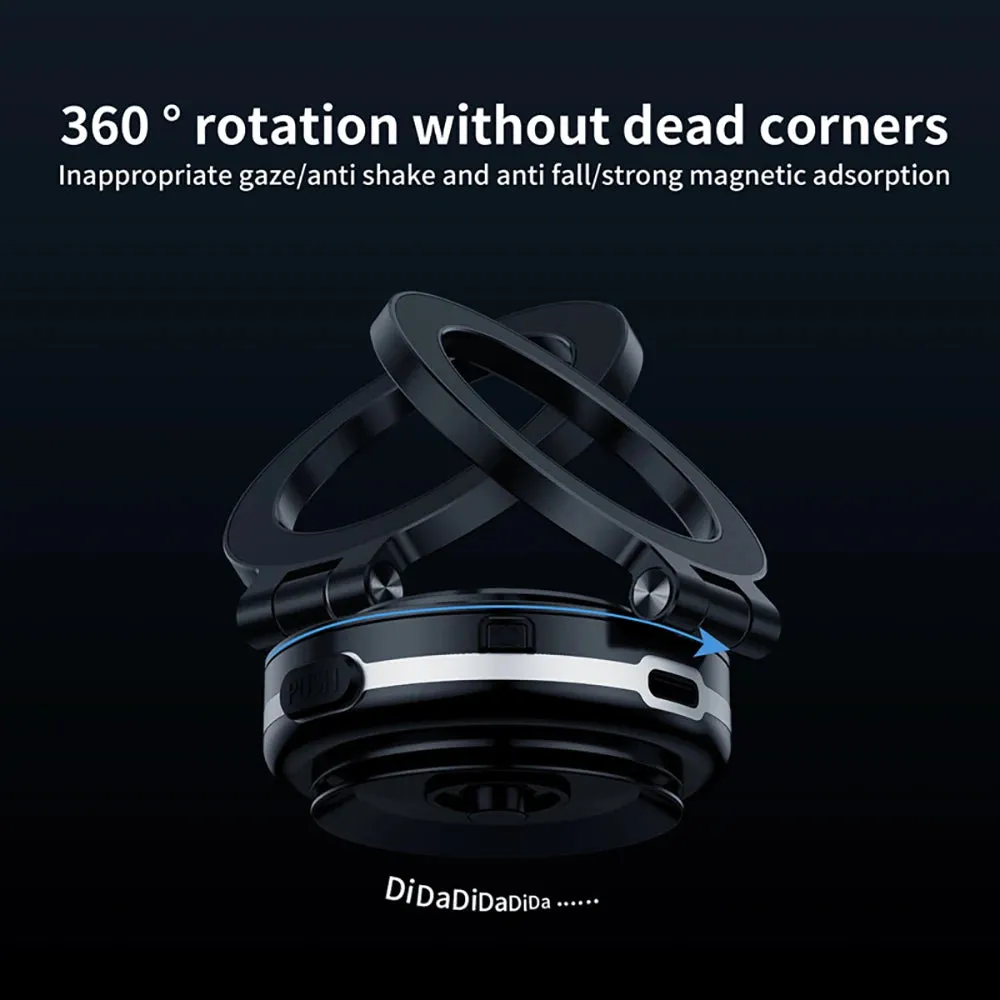 360° Rotatable Magnetic Car Phone Holder Vacuum Suction Adjustable Viewing Stand for Phones