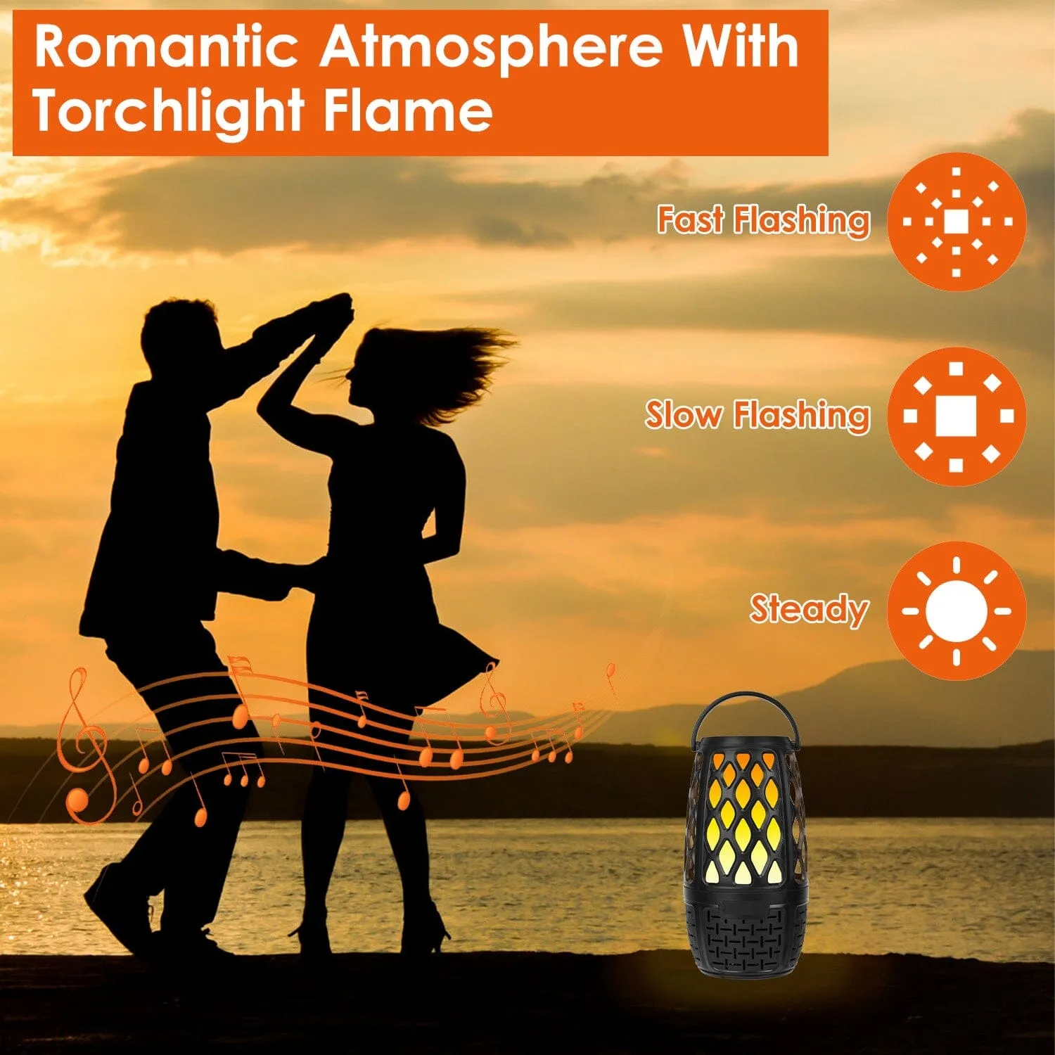 4-in-1 Wireless 5.3 IPX5 Waterproof Outdoor Speaker