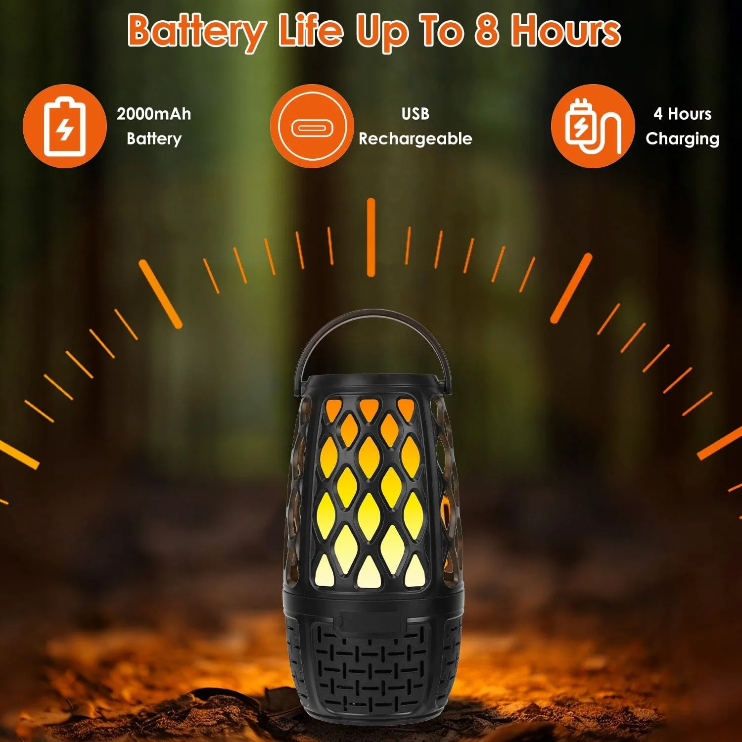 4-in-1 Wireless 5.3 IPX5 Waterproof Outdoor Speaker
