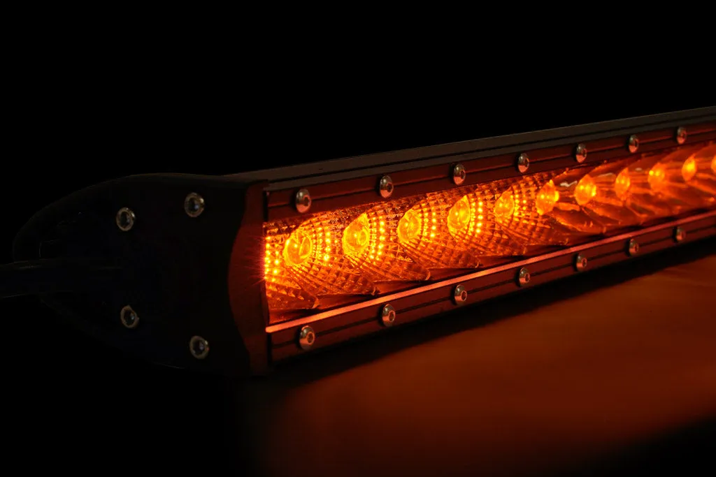 42" Slim Single Row LED Bar (Amber) BY CALI RAISED LED