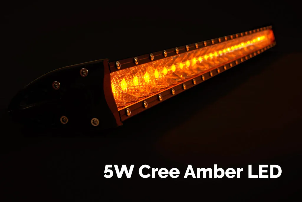 42" Slim Single Row LED Bar (Amber) BY CALI RAISED LED
