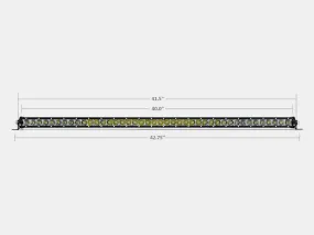 42" Slim Single Row LED Bar (Amber) BY CALI RAISED LED