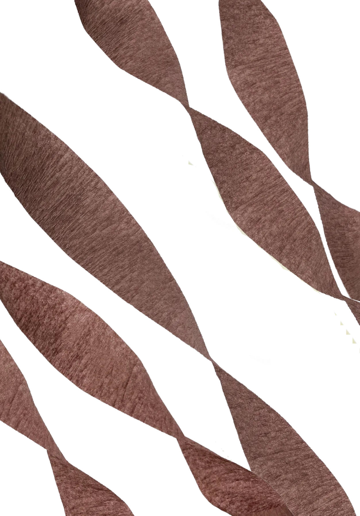 5 Rolls Chocolate Brown Crepe Paper Streamers