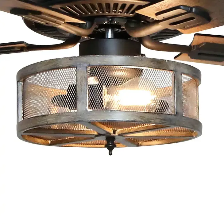 52"W LED Indoor Bronze WiFi Enabled Smart Ceiling Fan