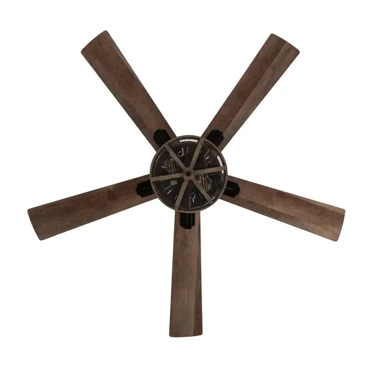 52"W LED Indoor Bronze WiFi Enabled Smart Ceiling Fan