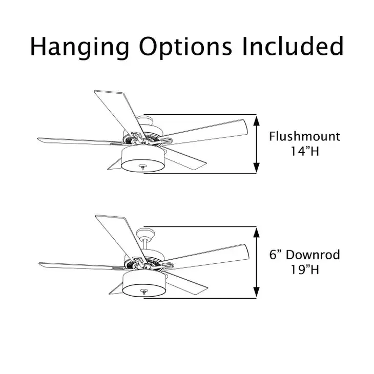 52"W LED Indoor Bronze WiFi Enabled Smart Ceiling Fan