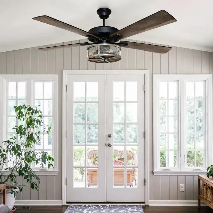 52"W LED Indoor Bronze WiFi Enabled Smart Ceiling Fan