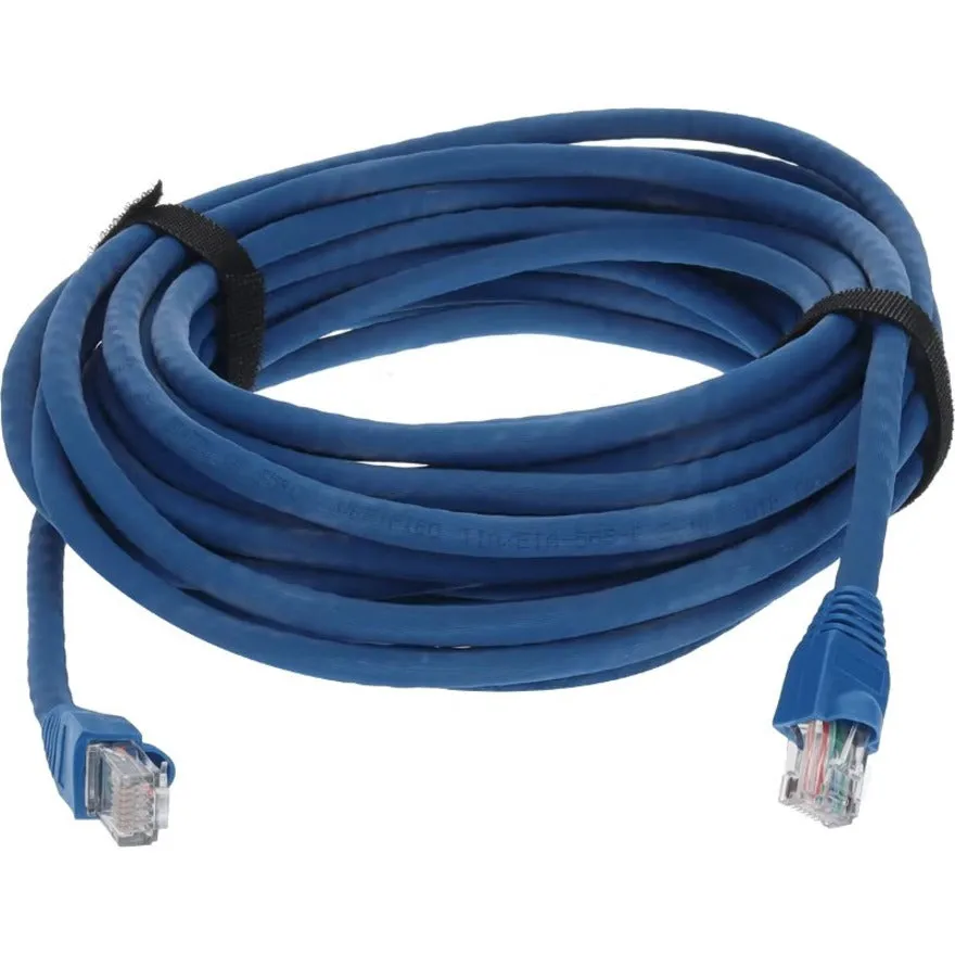 AddOn 12ft Blue CAT 6A PVC Ethernet Cable Snagless Bubble Boot RJ-45 M/M ADD-12FCAT6A-BE