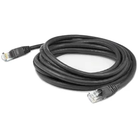 AddOn 25ft Black CAT 6 Slim PVC Ethernet Cable Snagless Clear-Claw RJ-45 M/M ADD-2.5FSLCAT6-BK