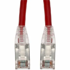 AddOn 4ft Red CAT 6 Shielded PVC Ethernet Cable Snagless Easy Clear Boot TAA RJ-45 M/M ADD-4FCAT6S-RD-TAA