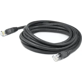 AddOn 60ft Black CAT 6 PVC Ethernet Cable Snagless Bubble Boot RJ-45 M/M ADD-60FCAT6-BK
