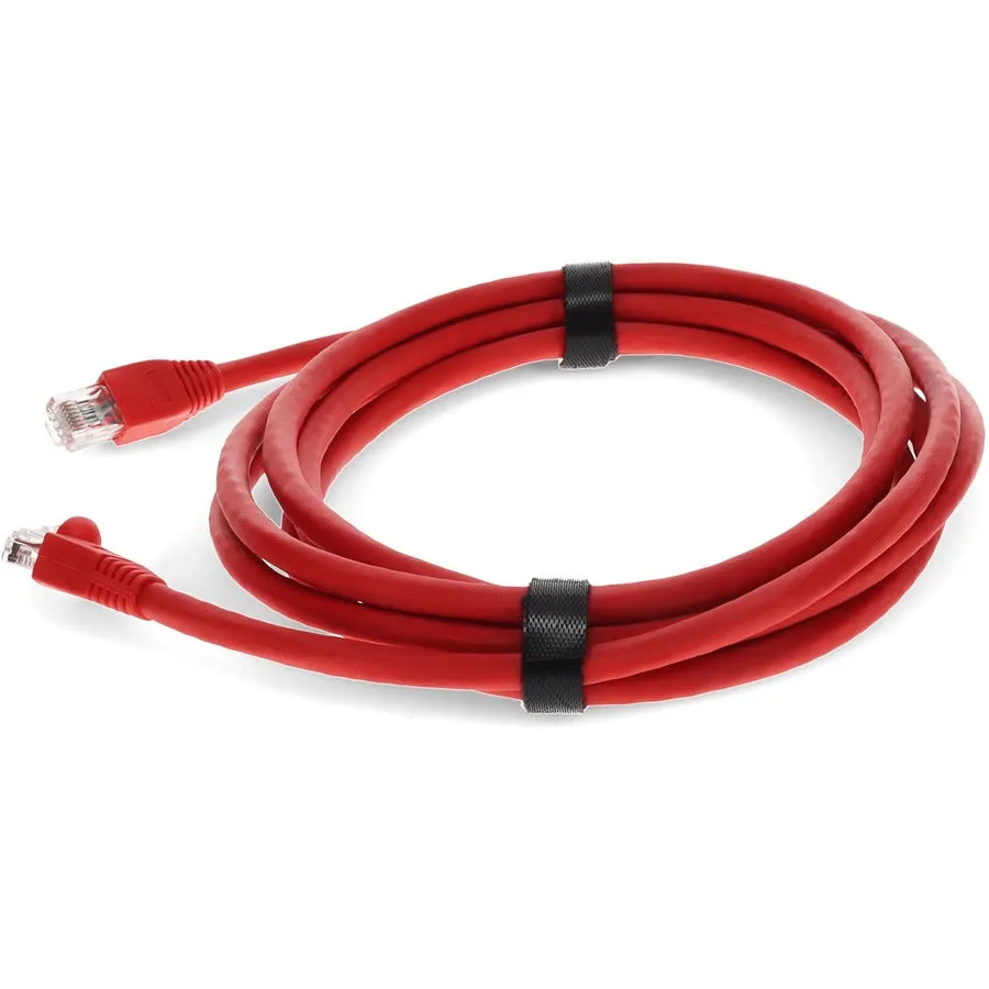 AddOn 9ft Red CAT 6A PVC Ethernet Cable Snagless Bubble Boot RJ-45 M/M ADD-9FCAT6A-RD