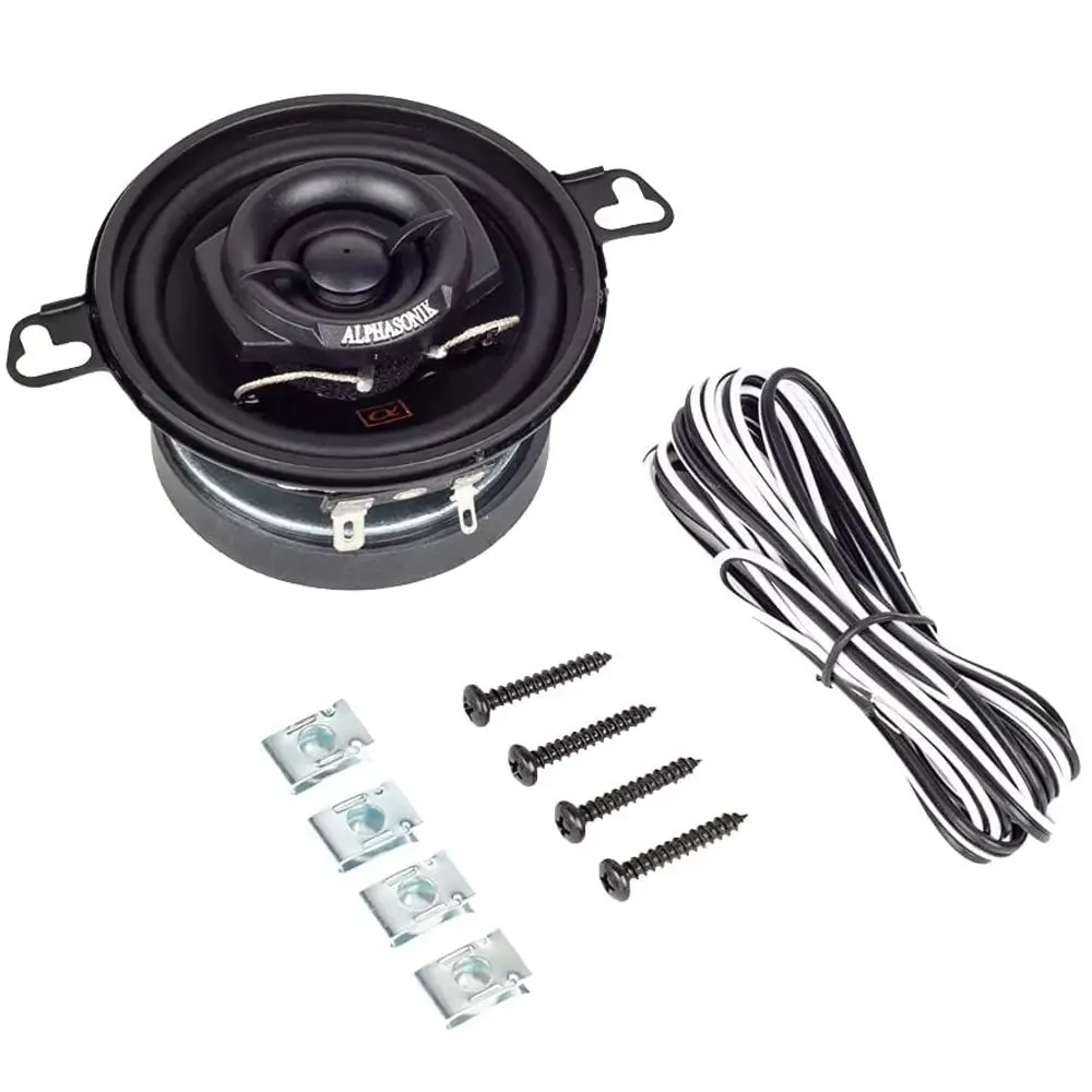 Alphasonik NS35 Neuron Series 3.5" 90 Watts 2-Way Full Range Car Audio Speaker (Pair)