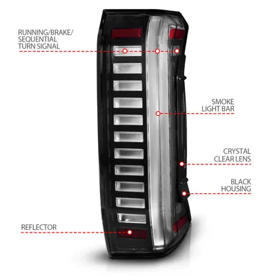 Anzo Z-Series LED Tail Lights | 2022-2025 Toyota Tundra