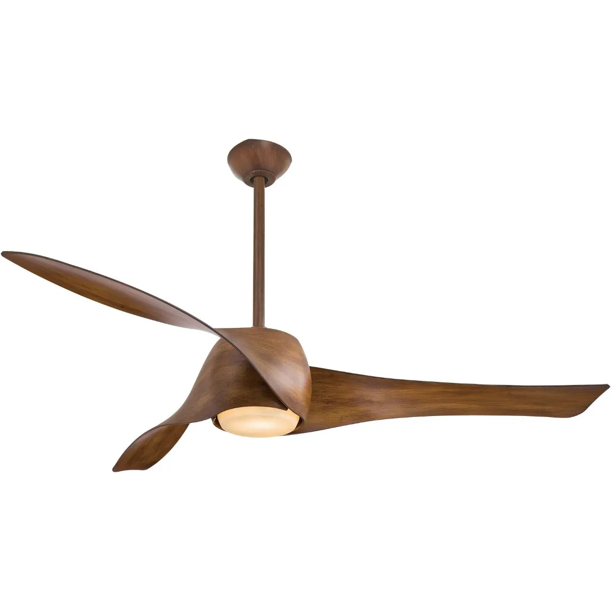 Artemis LED 58'' Smart Ceiling Fan with Light and Remote Control, Distressed Koa