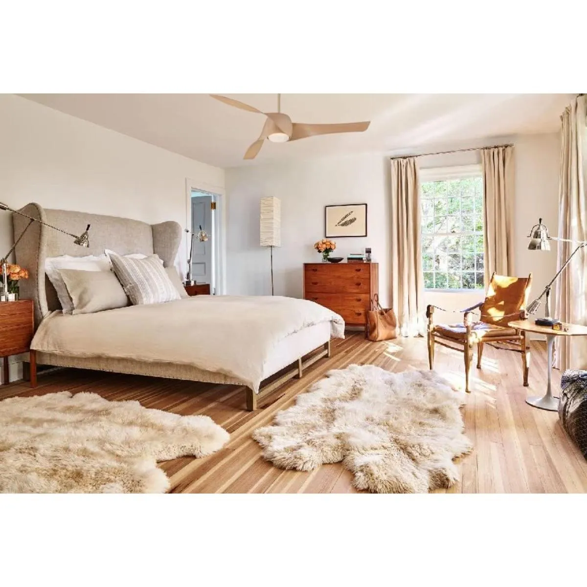 Artemis LED 58'' Smart Ceiling Fan with Light and Remote Control, Maple