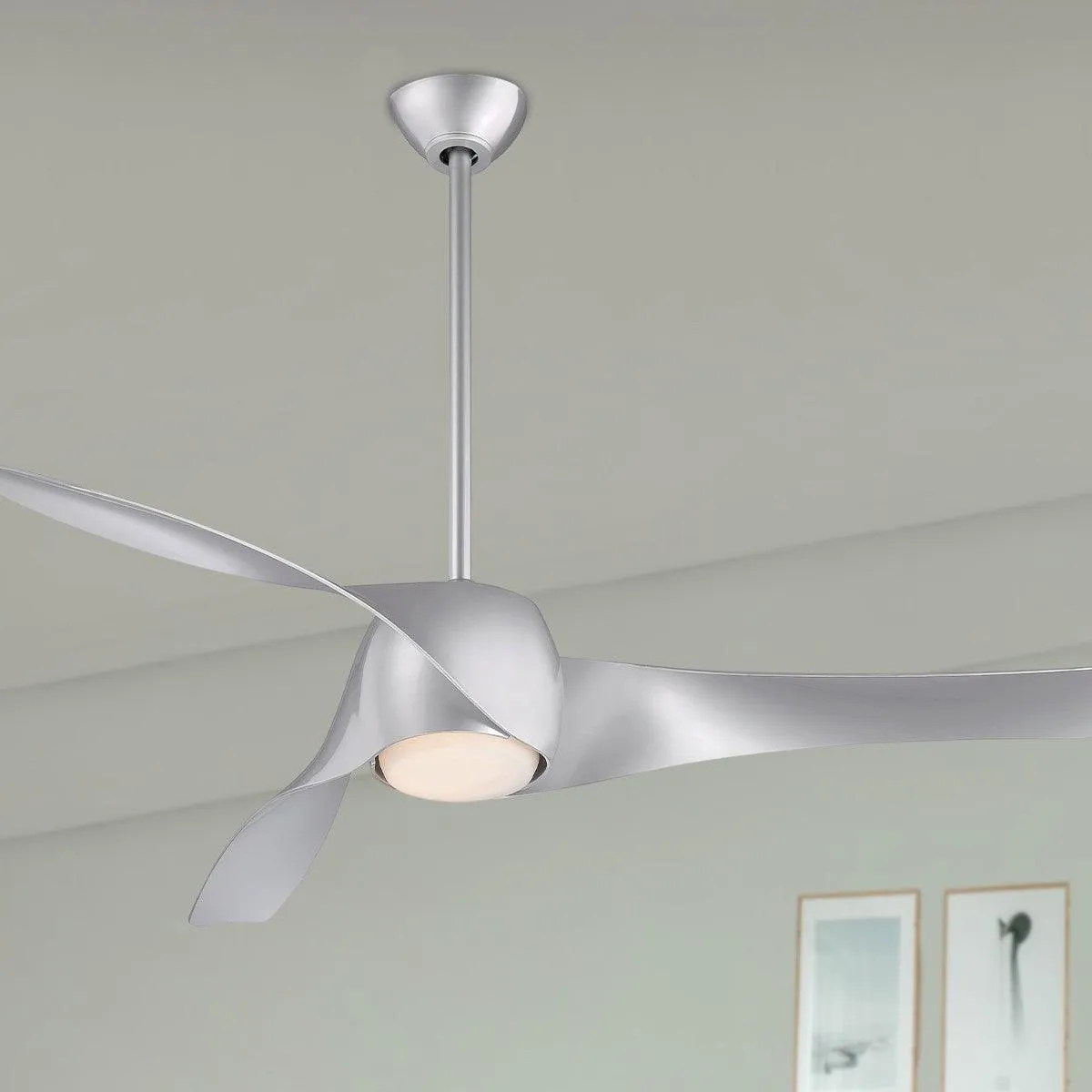 Artemis LED 58'' Smart Ceiling Fan with Light and Remote Control, Silver