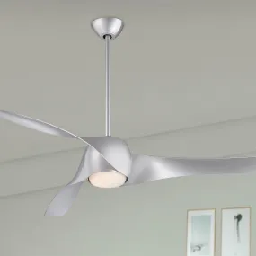 Artemis LED 58'' Smart Ceiling Fan with Light and Remote Control, Silver