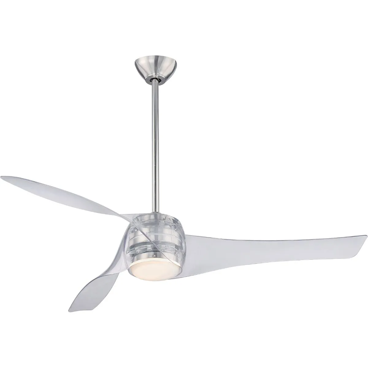 Artemis LED 58'' Smart Ceiling Fan with Light and Remote Control, Translucent
