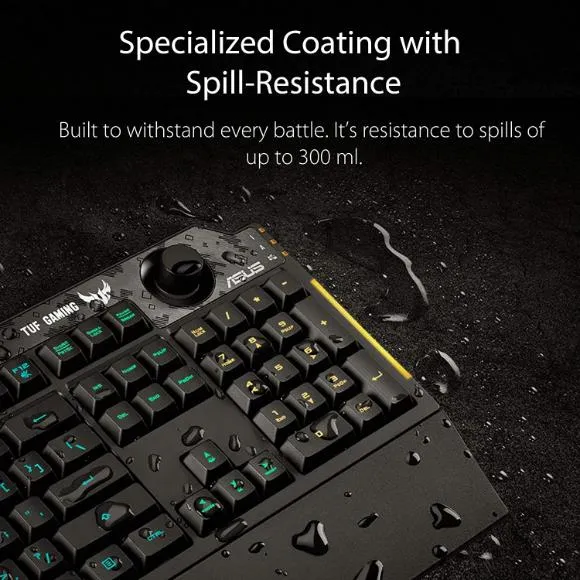 ASUS Membrane Gaming Keyboard for PC - TUF K1 | Black