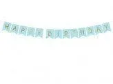 Baby Blue Happy Birthday Banner
