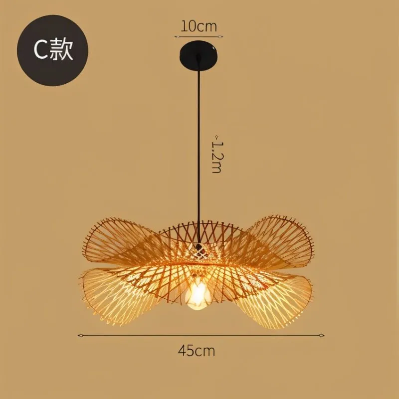 Bamboo Chandelier Rattan Lamp