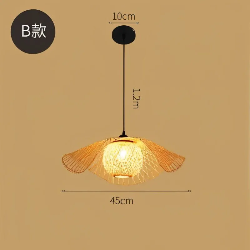 Bamboo Chandelier Rattan Lamp
