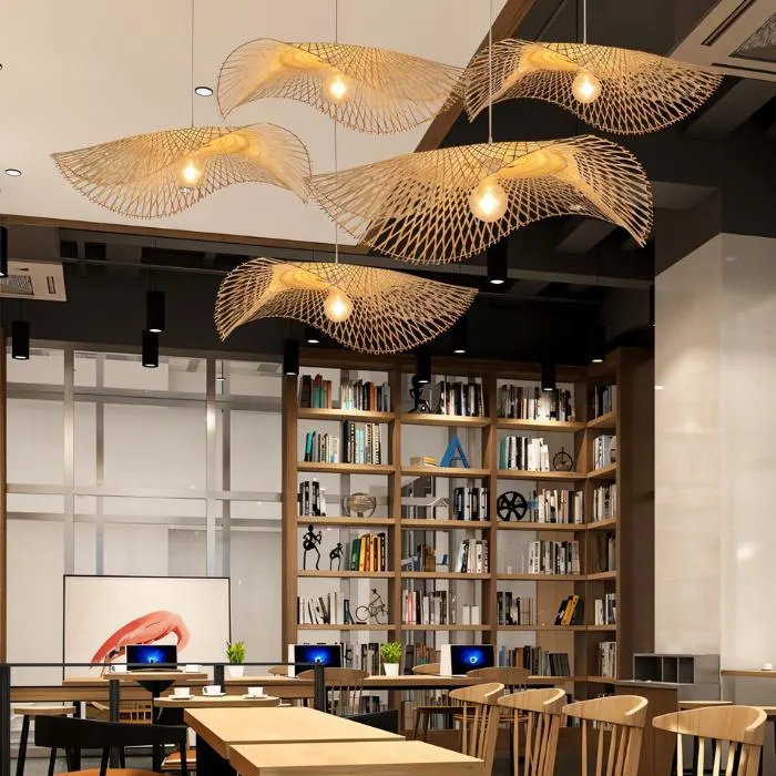 Bamboo Chandelier Rattan Lamp