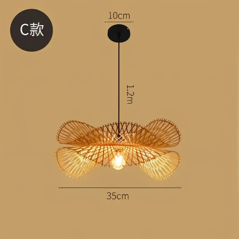 Bamboo Chandelier Rattan Lamp