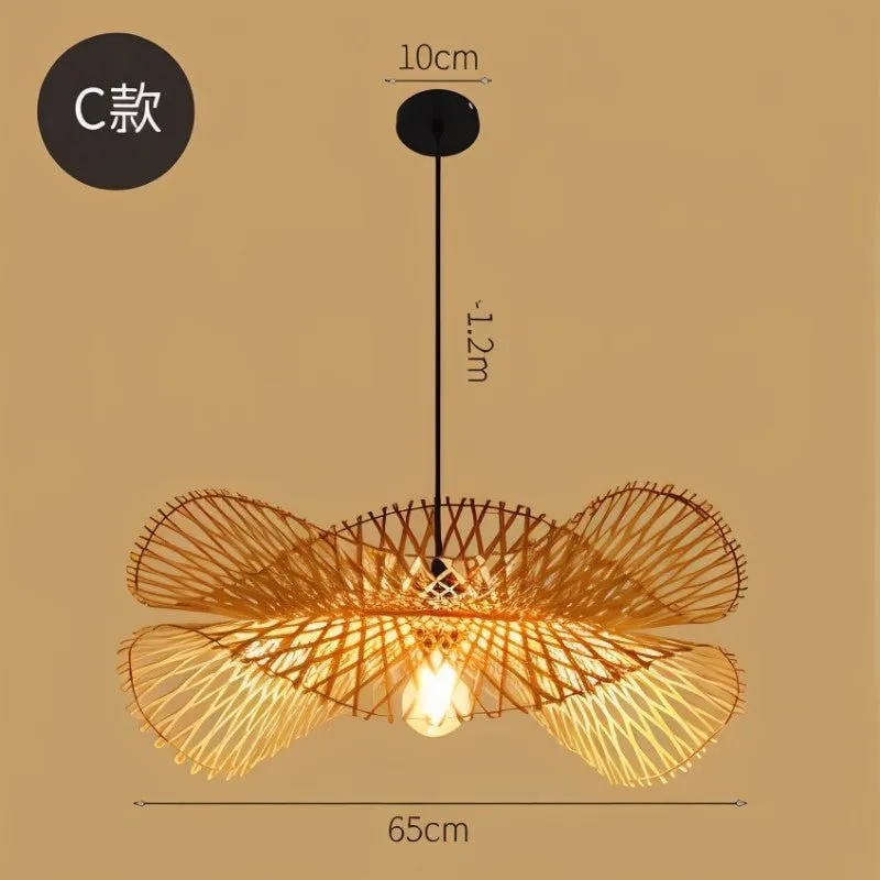 Bamboo Chandelier Rattan Lamp