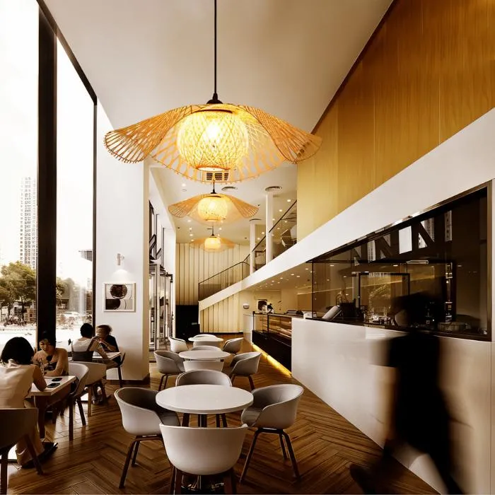 Bamboo Chandelier Rattan Lamp