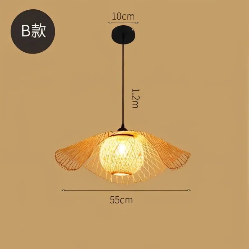 Bamboo Chandelier Rattan Lamp