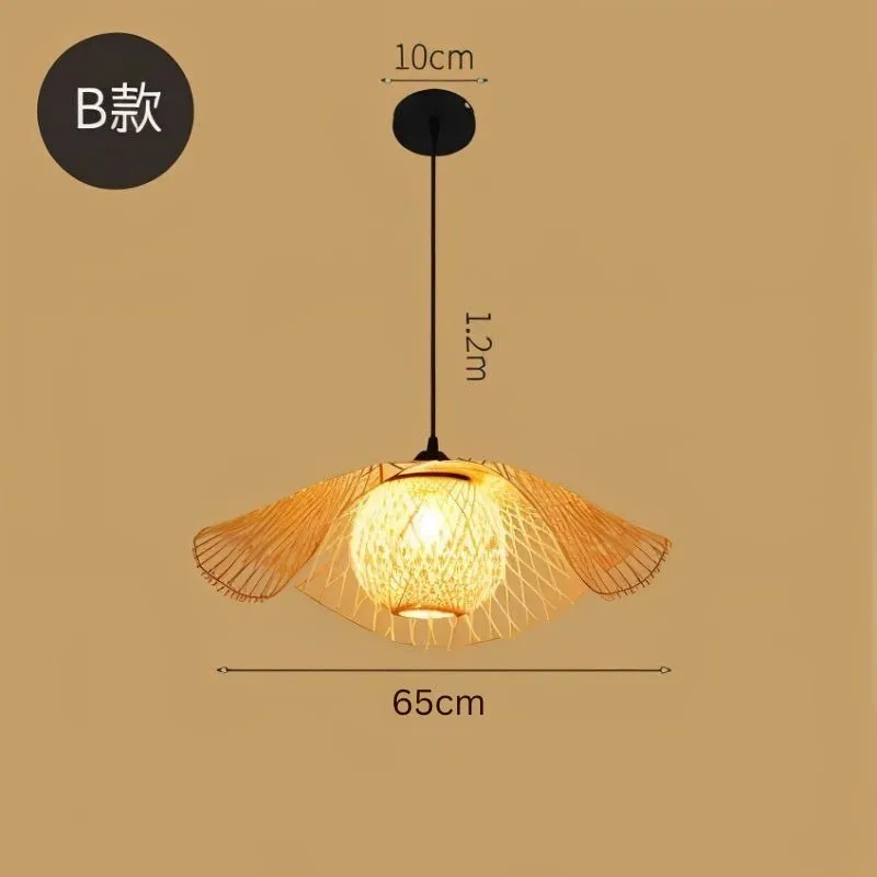 Bamboo Chandelier Rattan Lamp