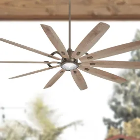 Barn H20 LED 84" Outdoor Smart Ceiling Fan with Remote, Heirloom Bronze